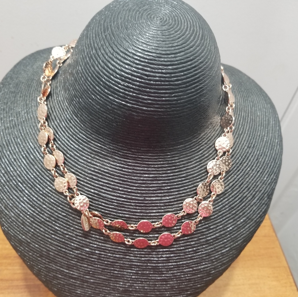 Ann Taylor Gold Tone Necklace 18" length